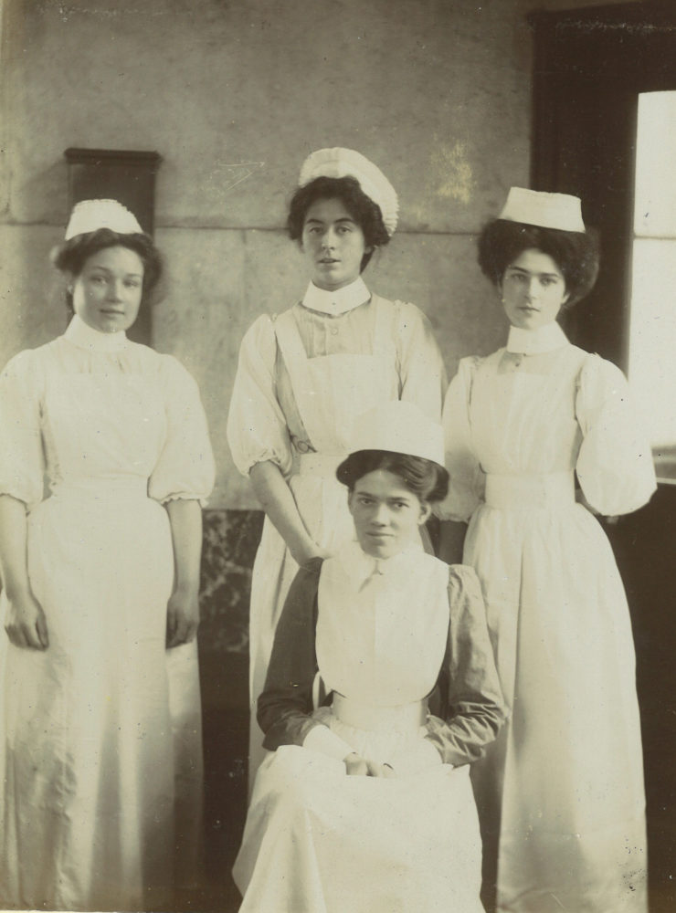 Nurses in uniform, 1890s